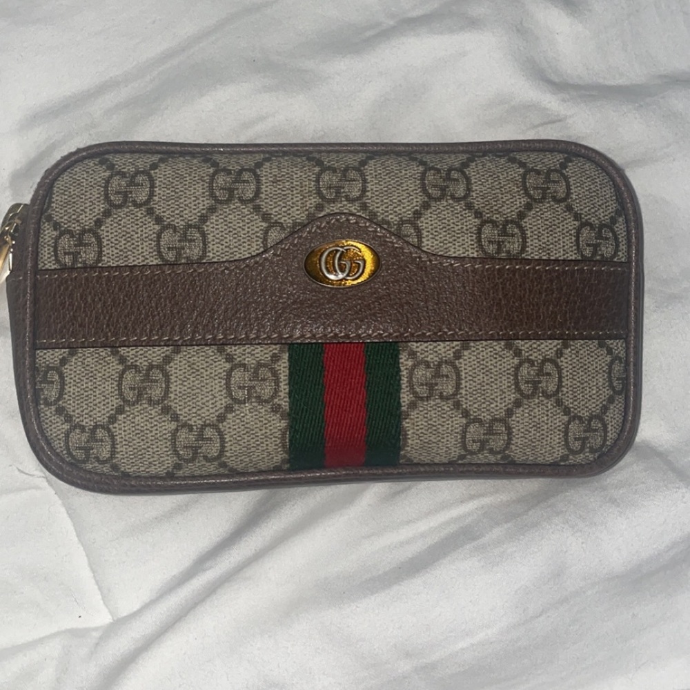 Gucci Ophidia Belt Bag GG Coated Canvas Mini